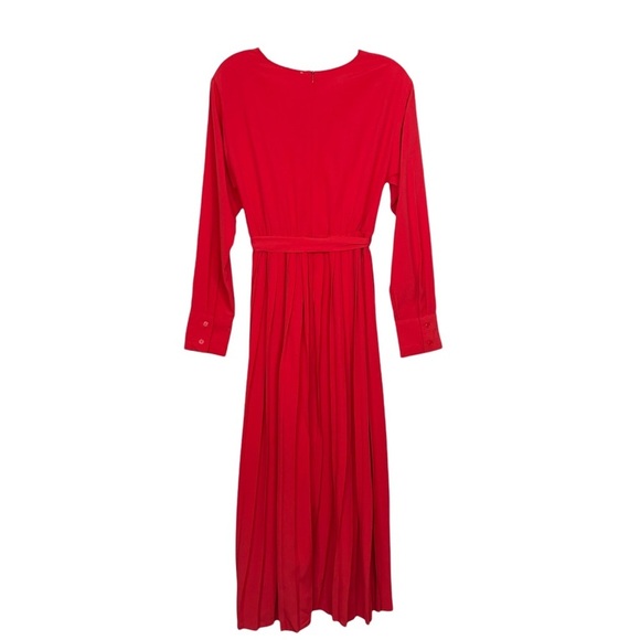 Stitch Fix l KATIE STURINO Arnette Red Pleated Midi Dress, Small - Picture 12 of 13